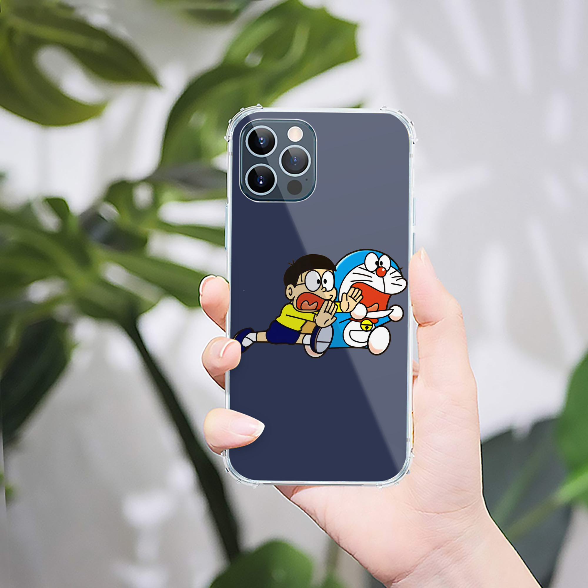 （画像用） ドラえもん Doraemon 【iPhone 12シリーズ対応】透明スマホケース（クリアソフトケース）